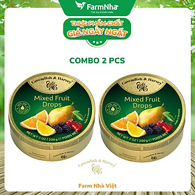 (Combo 2 Hộp) Kẹo Trái Cây Cavendish & Harvey Nhiều Hương Vị Ngon Tuyệt - Chiết xuất trái cây tự nhiên đến từ Đức