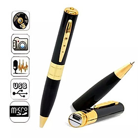 Camera giấu kín đa năng hình cây bút chất lượng sắc nét hỗ trợ thẻ nhớ lên đến 128g hàng cao câp