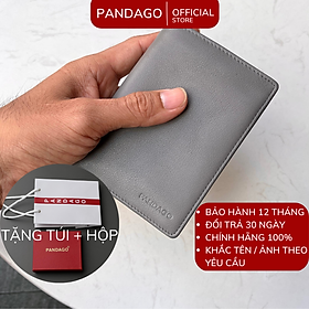 Ví cầm tay gập đôi da thật cao cấp hàng đẹp thời trang PANDAGO Serena 03 dáng đứng