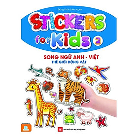 Hình ảnh Sách - Combo 5 cuốn Sticker for kids - Song ngữ Anh Việt - ndbooks