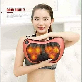 Gối matxa hồng ngoại 6 bi