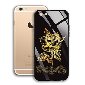 Ốp Lưng Mạ Màu Vàng Ánh Kim cho điện thoại Iphone 6 / 6S - 03001 8008 ROSE11 - Hàng Chính Hãng