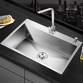 Mua Chậu Rửa Chén Bát Cao Cấp Sang Trọng Handmade 1 hộc inox SUS 304