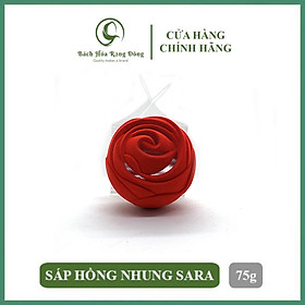 Sáp Thơm Phòng Ngủ Khử Mùi Sara Hồng Nhung 75g Cao Cấp Phòng Máy Lạnh