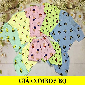 Đồ bé gái sơ sinh combo 5bộ