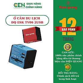 Mua Ổ cắm du lịch Điện Quang ĐQ ESK TV06 2U (2 cổng USB)