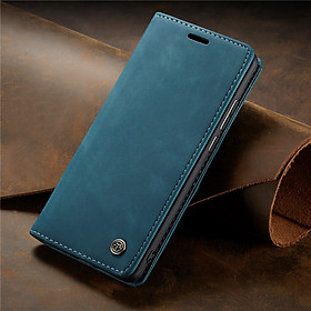 Bao da bò dạng ví dành cho Samsung Galaxy A12 mẫu case hàng nhập khẩu
