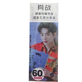 Bookmark Tiêu Chiến hộp bookmark 60 ảnh phim Trần tình lệnh Vương Nhất Bác tặng ảnh thiết kế Blue Vcone