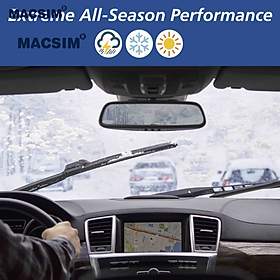 Combo cần gạt nước mưa ô tô Nano Silicon Macsim cho xe Mazda 6 Ruiyi 2009-2015