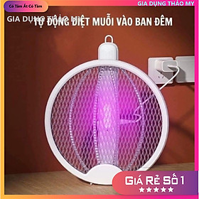 Mua Vợt bắt muỗi gấp gọn thông minh kiêm đèn tự bắt muỗi gấp gọn