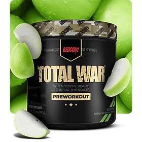 [Chính hãng] Redcon1 Total War (30 Lần dùng) - Pre Workout, Tăng Năng Lượng, Sức Bền & Sự Tập Trung, Beta-Alanine, 350mg Caffeine, Citrulline Malate, Nitric Oxide Booster, 441g