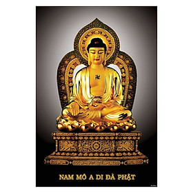Tranh trang trí tường mẫu phật thích ca mâu ni, adida trên tọa thiền, Tranh Phật Giáo Adida Phật 2229