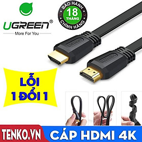 Mua Cáp HDMI 4K dẹt dài 3m chính hãng Ugreen 50820