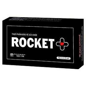 Thực Phẩm Chức Năng Hộp 3 Vỉ Viên Nang Cứng Rocket + (15 Viên/Vỉ)