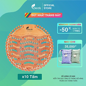 Mua Combo 10 Tấm Lót Khử Mùi Bồn Tiểu ECODEALS Wave Fresher - Khử mùi vượt trội 30 ngày  chống văng giọt bắn - Mùi ngẫu nhiên