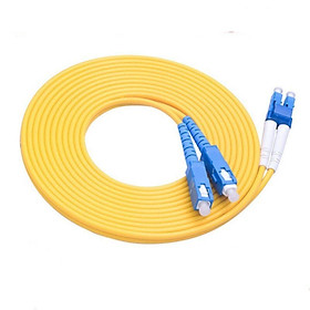 Ugreen 70685 Cáp nhảy quang Single mode Duplex Fiber dài 5M đầu LC-SC Màu Vàng NW218 Hàng chính hãng