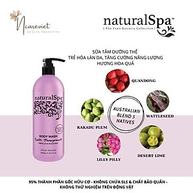 Sữa tắm dưỡng thể trẻ hóa làn da, tăng cường năng lượng - naturalSpa Exotic Pomegranate Body Wash