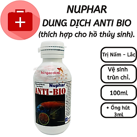 Dung dịch Anti Bio Nuphar giúp cá vượt bão, xử lý trùn chỉ - Hingaostore.