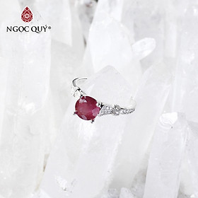 Nhẫn bạc nữ đá thiên nhiên - Ngọc Quý Gemstones