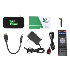 X2 Pro Smart Android 9.0 TV Box S905X2 Cortex-A53 Quad Core 64 Bit 4GB / 32GB 2.4G & 5G WiFi & 1000M LAN 4K H.265 VP9