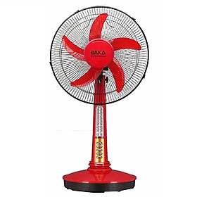 Mua Quạt Sạc Tích Điện Tích Hợp Đèn LED BAKA BK-QT01 - Màu Ngẫu Nhiên - Hàng Chính Hãng