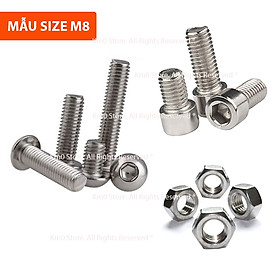 Ốc INOX "Size M8 - 8 LY" Nhiều Kích Thước H9019
