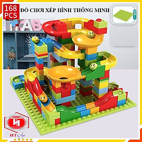 Đồ chơi lắp ráp tháp trượt lăn bi, đồ chơi phát triển tư duy cho bé, đồ chơi vận động cho trẻ từ 3 tuổi, đồ chơi trẻ em HT SYS