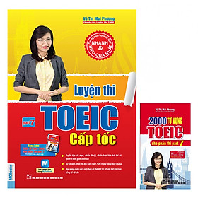 Luyện Thi Toeic Cấp Tốc Part 7 Tặng Kèm Sổ Tay 2000 Từ Vựng Toeic Cho Phần Thi Part 7 Và Bút Chì NP03