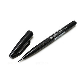 Bút lông viết chữ calligraphy Pentel Fude Touch Brush Sign Pen - Màu đen (Black)