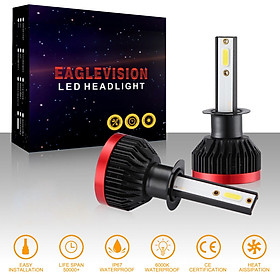 2PCS Mini Led Bulb Car Headlight H11 H1 H8 H9 H3 9005 / HB3 9006 / HB4 100W 20000LM 6000K Car Headlight