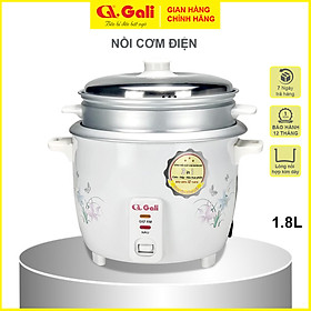 Nồi cơm điện nắp rời Gali 1.8 lít, đa chức năng nấu hấp, luộc