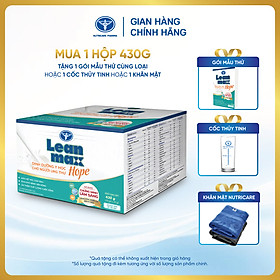 Hộp sữa Leanmax Hope 430g (10 gói x 43g) - Dinh dưỡng y học cho người bệnh ung thư, suy kiệt