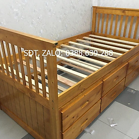 Mua Giường Hộp 2 Tầng Gỗ Tự Nhiên 092 (Tự Nhiên)