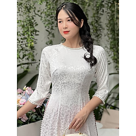 [HCM] Áo dài trắng nàng thơ - AD034 - Khánh Linh Style
