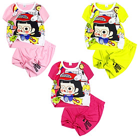 Đồ bộ mặc mát in hình Arale cho bé gái 0.5-5 tuổi từ 8 đến 20 kg 06163-06165