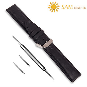 Dây da đồng hồ SAM Leather SAM101BW