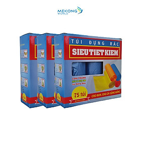 Mua 3 Hộp Túi Đựng Rác Siêu Tiết Kiệm Nhựa Sinh Học (Trung: 53x63cm)