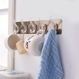 Mua Móc dán tường loại 6 chấu móc dán tường treo đồ đa năng