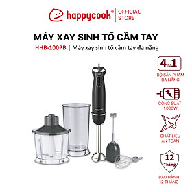 Máy xay sinh tố cầm tay đa năng HAPPYCOOK,  HHB-100PBW - Hàng Chính Hãng