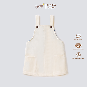 Váy Yếm Bé Gái Chất Liệu Vải Nhung Tăm Cao Cấp - CHLOE PINAFORE DRESS