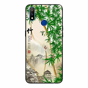 Ốp lưng in cho Realme 3 Pro Tranh Làng Tre
