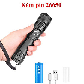 Mua Đèn pin siêu sáng XHP-50 LED hợp kim nhôm10W chống thấm nước pin sạc P50