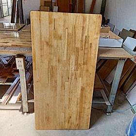 Mua Mặt bàn gỗ cao su  Tấm gỗ làm kệ bếp chống nước..cắt kích thước theo yêu cầu