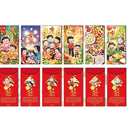 Bao Lì Xì - Tết Truyền Thống Đoàn Viên (Bộ 6 Cái)