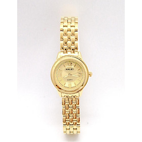 Đồng hồ Nữ Halei  HL 472 dây vàng + Tặng Combo TẨY DA CHẾT APPLE WHITE PELLING GEL BEAUSKIN chính hãng