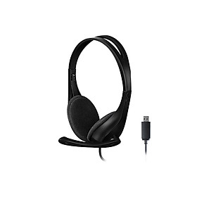 Mua Tai nghe có dây A4Tech HU-9 - Mic giảm ồn  đệm tai thoải mái  kết nối USB-A - Hàng chính hãng