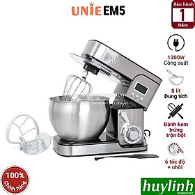 Mua Máy đánh trứng - trộn bột Unie EM5 - 8 lít - 1300W - 3 phụ kiện - Hàng chính hãng