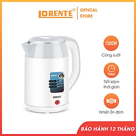 Ấm đun siêu tốc cao cấp 2.2L Lorente LT-3088 - Màu trắng - Hàng Chính Hãng