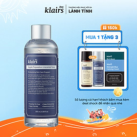 Nước hoa hồng Dear, Klairs Supple Preparation Unscented Toner 180ml