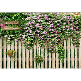 Mua Tranh 3D dán trang trí quán cafe trà sữa keo sẵn